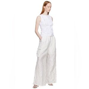 Ssense LESUGIATELIER White Crinkle Trouser